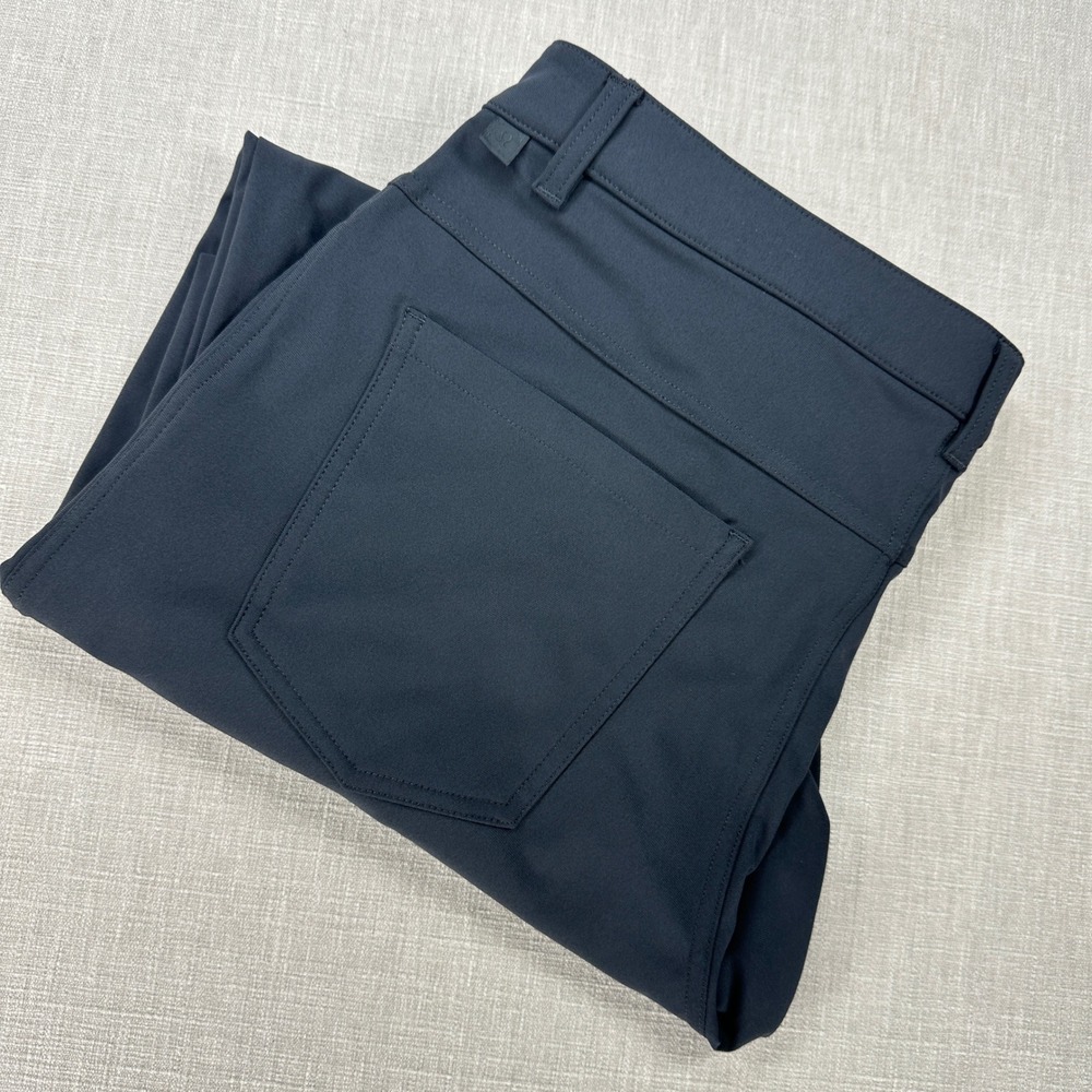 Lululemon ABC Slim Fit Pants Mens 33 Navy Blue Performance Travel Golf